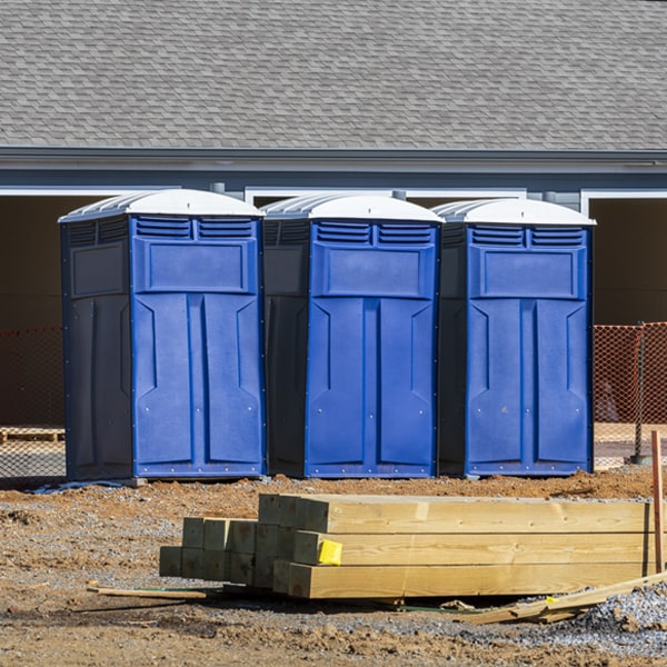 are there any restrictions on where i can place the porta potties during my rental period in Plover